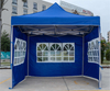 คุณภาพสูง 10 * 10ft กรอบเหล็กเต็นท์โฆษณา Single Layer ผ้าด้านข้าง Oxford Cover มีหน้าต่างโปรโมชั่น