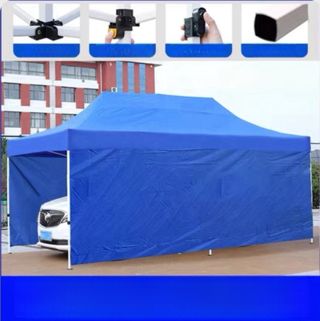 ศาลากลางแจ้งขนาด 3x3 (10x10 ฟุต) ของจีนปรากฏขึ้นเต็นท์งานแสดงสินค้าหลังคา