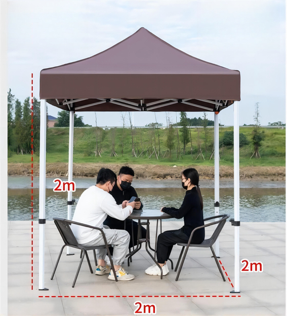 2X2M โฆษณากลางแจ้งพิมพ์ที่กำหนดเองแม้นิทรรศการ Pop Up Canopy เต็นท์โครงเหล็กพับ Trade Show เต็นท์