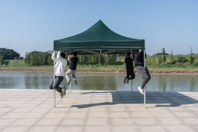 Custom 10x10ft พับ Pop Up งานแสดงสินค้าเต็นท์เต็นท์โฆษณากลางแจ้งกิจกรรมโครงเหล็ก