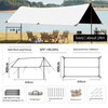 Camping Tarp 210Dไวนิลน้ำหนักเบาCampingเต็นท์ป้องกันรังสีอัลตราไวโอเลตRain-Proofสำหรับเต็นท์ชายหาดกลางแจ้งสำหรับCampingกลางแจ้งCanopy