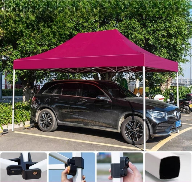 โฆษณาแบบกำหนดเองคุณภาพสูงอลูมิเนียมพับ Gazebo 3X4.5 Outdoor Pop up Canopy Trade เต็นท์นิทรรศการอลูมิเนียม