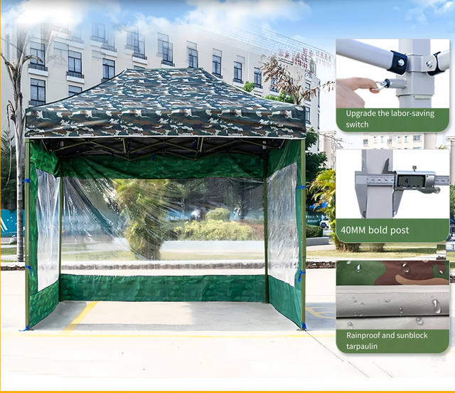 กันสาดกันน้ำกลางแจ้งที่กำหนดเองโลโก้โฆษณาป๊อปอัพศาลา 3X3 เต็นท์หลังคา