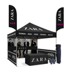 Custom 10X15ft เต็นท์หลังคาเหล็ก Pop-Up เต็นท์โฆษณาสำหรับงานแสดงสินค้ากลางแจ้งและการครอบคลุมกิจกรรม