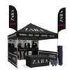 Custom 10X15ft เต็นท์หลังคาเหล็ก Pop-Up เต็นท์โฆษณาสำหรับงานแสดงสินค้ากลางแจ้งและการครอบคลุมกิจกรรม