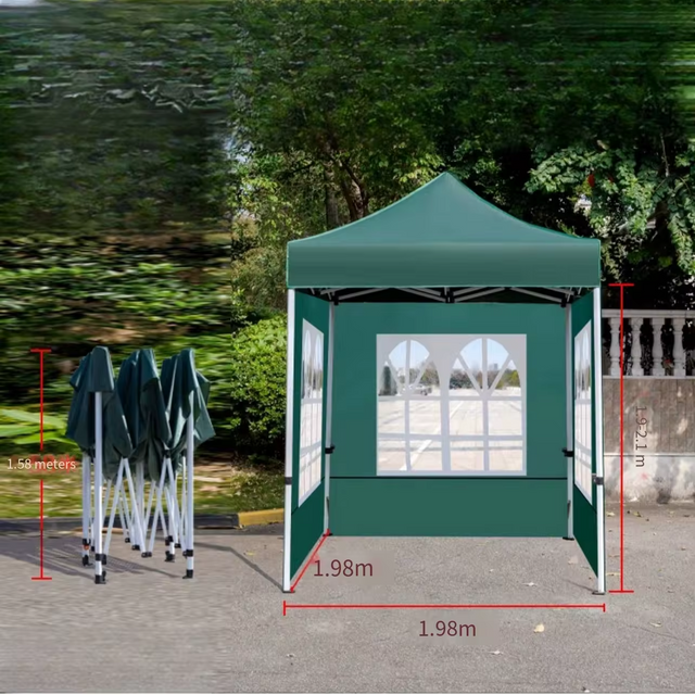 หลังคาโครงสร้างหลังคาฝาครอบ pop up เต็นท์กันสาดหน้าต่างสวนศาลากลางแจ้งบังแดดงานแสดงสินค้าเต็นท์