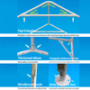 Outdoor 10x10ft Garden Party Folding ประกอบงานแสดงสินค้าเต็นท์หลังคาสำหรับกิจกรรมต่างๆ