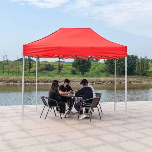 เต็นท์กิจกรรมกลางแจ้งพร้อมโลโก้ที่กำหนดเองโปรโมชั่นงานแสดงสินค้า 6x10ft Pop Up โฆษณาที่กำหนดเองพิมพ์หลังคาพร้อมเต็นท์โครงเหล็ก