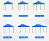 3x4.5 กันน้ำ Trade Show พับเต็นท์ Pop-Up Canopy เหล็กกรอบงานปาร์ตี้กลางแจ้งปรับแต่งการพิมพ์โลโก้
