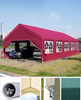 เต็นท์งานแสดงสินค้าอลูมิเนียมทำในจีน Custom พิมพ์โปรโมชั่นยืน Gazebo โฆษณาปิดหลังคา