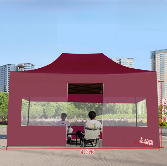 พรีเมี่ยมเท้า Heavy Duty Canopy Frame พับ Pop up Tent สำหรับงานการค้าอลูมิเนียมเต็นท์นิทรรศการกันน้ำ
