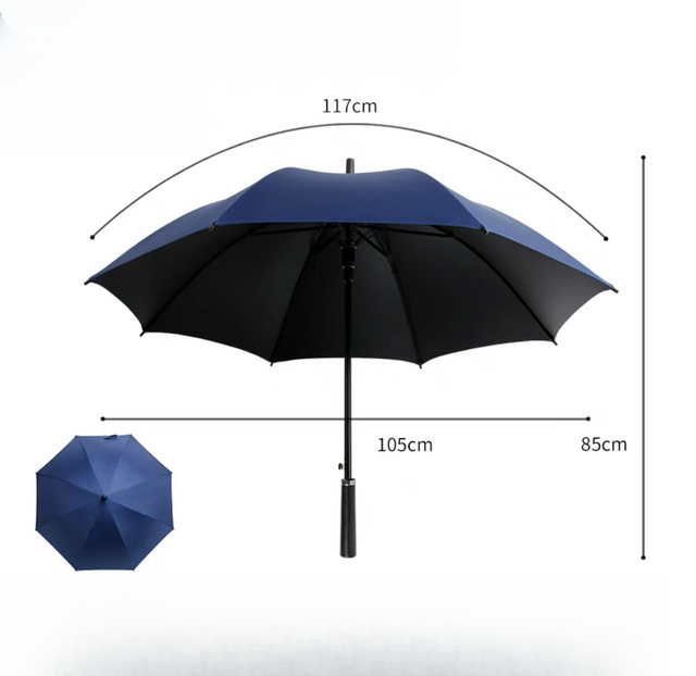 โปรโมชั่นราคาถูกขายส่งที่กำหนดเองสีอัตโนมัติตรงตราร่มกอล์ฟ WindProof พร้อมการพิมพ์โลโก้ร่มกันแดด