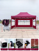 ขายส่งโลโก้ที่กำหนดเองพิมพ์ Pop up Canopy Marquee เต็นท์ปาร์ตี้พับสำหรับการประกันภัยทำจากโพลีเอสเตอร์และไนลอนที่ทนทาน