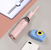 มาใหม่แสงอัลตร้าน่ารักตัวละครการ์ตูนเด็กร่มป้องกันรังสียูวีสีดำกาวซุปเปอร์เล็กๆกระเป๋าเต็มอัตโนมัติพับร่ม