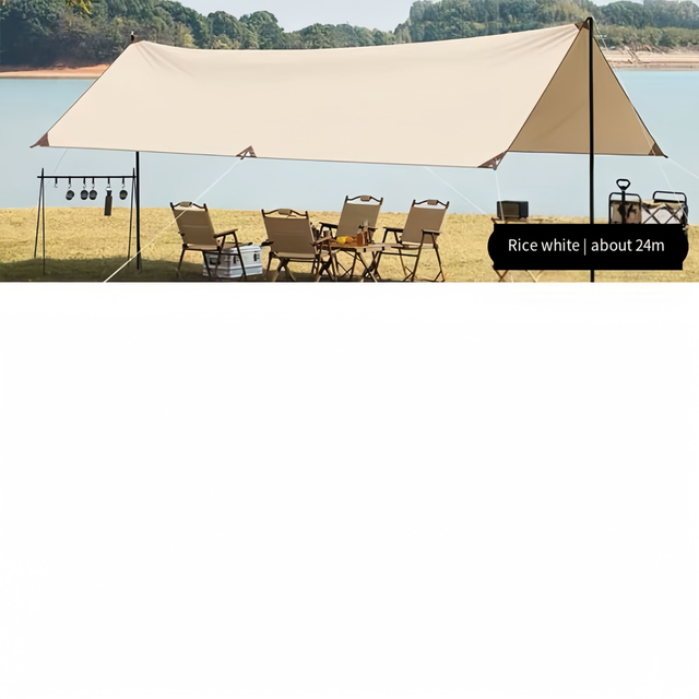 Camping Tarp 210Dไวนิลน้ำหนักเบาCampingเต็นท์ป้องกันรังสีอัลตราไวโอเลตRain-Proofสำหรับเต็นท์ชายหาดกลางแจ้งสำหรับCampingกลางแจ้งCanopy
