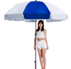 ร่มกอล์ฟที่มีโลโก้ windproof เคลือบยูวีอัตโนมัติเปิด eva จับที่กำหนดเองพิมพ์โฆษณาร่มฝนหลังคาคู่