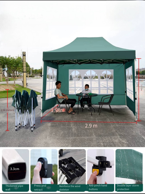 หลังคาโครงสร้างหลังคาฝาครอบ pop up เต็นท์กันสาดหน้าต่างสวนศาลากลางแจ้งบังแดดงานแสดงสินค้าเต็นท์