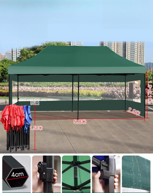 ขายส่งโฆษณาที่กำหนดเองพับ Gazebo กลางแจ้ง Pop up Canopy กรอบสำหรับอลูมิเนียมกันน้ำเต็นท์นิทรรศการ