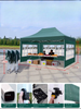 หลังคาโครงสร้างหลังคาฝาครอบ pop up เต็นท์กันสาดหน้าต่างสวนศาลากลางแจ้งบังแดดงานแสดงสินค้าเต็นท์