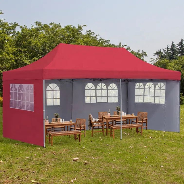 โลโก้ที่กำหนดเองพิมพ์ 10x20ft พับ Pop up Canopy เต็นท์งานแสดงสินค้าเต็นท์โฆษณาสำหรับขายส่ง