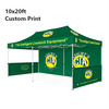 คุณภาพสูง 10x20 Pop-Up Canopy เต็นท์ปรับแต่ง Heavy-Duty Instant ไวนิล Shelter ทนทาน Sidewalls เต็นท์โฆษณา