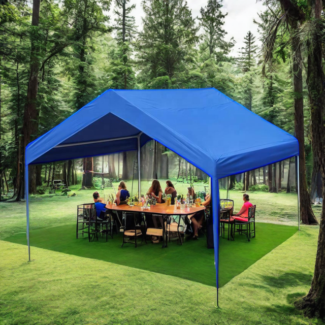 ปาร์ตี้ในสวนกลางแจ้งขนาด 10x10 ฟุตพับประกอบเต็นท์หลังคาสำหรับกิจกรรมและงานแสดงสินค้า