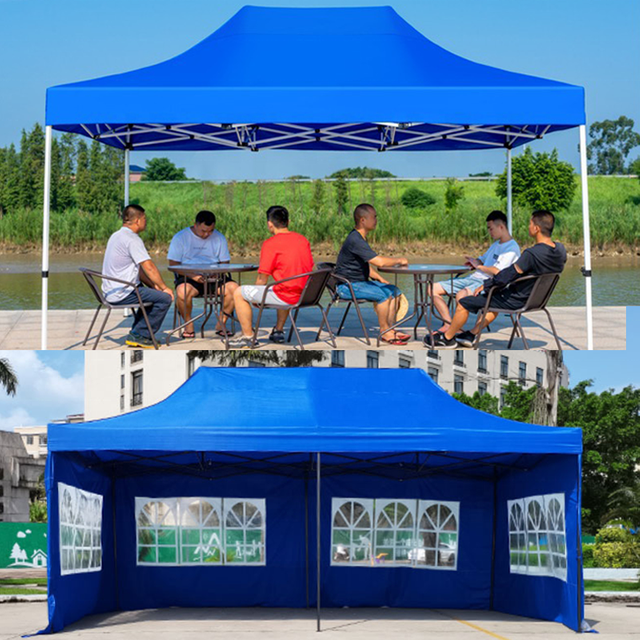 3x4.5 กันน้ำ Trade Show พับเต็นท์ Pop-Up Canopy เหล็กกรอบงานปาร์ตี้กลางแจ้งปรับแต่งการพิมพ์โลโก้