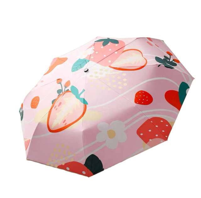 Full Auto Open Travel ร่มพับแบบพกพา Anti UV ร่มกันน้ำขนาดเล็กพับได้ Mini 5 พับ Parasol