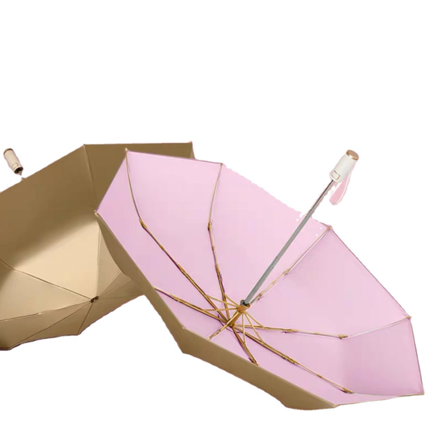 Luxin ร่มโรงงาน Travel ขนาดกะทัดรัดแบบพกพากระเป๋าพับร่มมือถือขนาดแบน Parasol