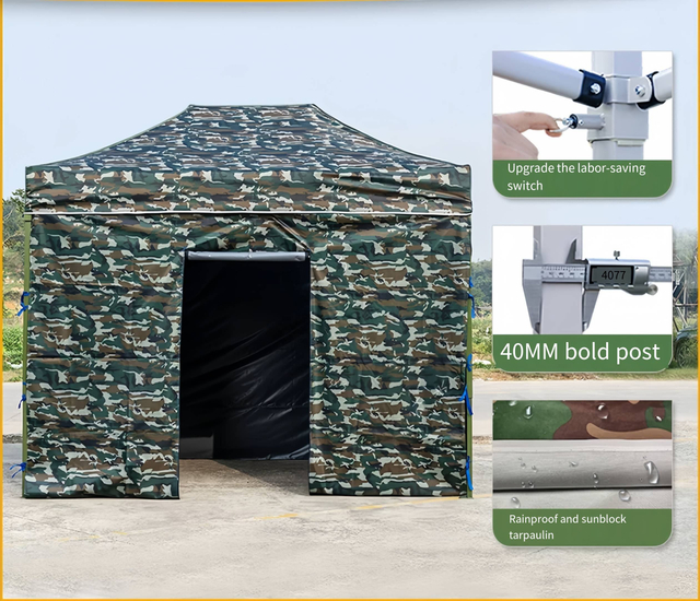 ที่กำหนดเองพับเต็นท์ 3*3 เมตรหนาโฆษณา Exhibition Stall สี่มุม Canopy โฆษณา Inflatables เต็นท์สำหรับขาย