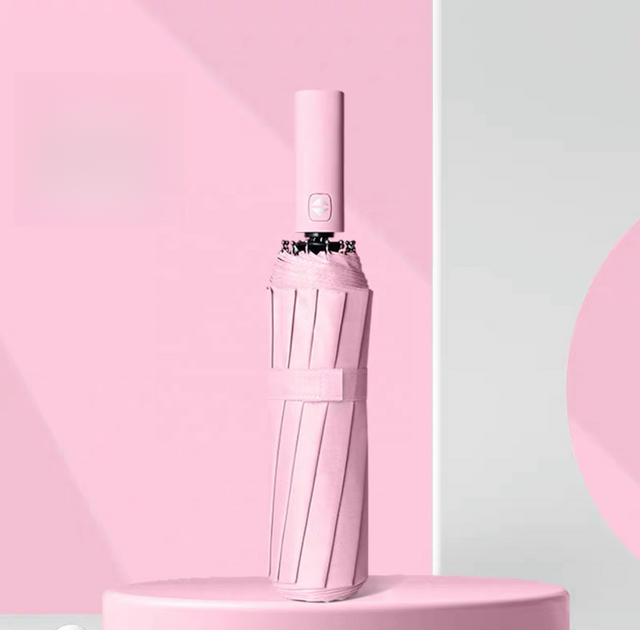 High-end น้ำหนักเบาแฟชั่นสาวของขวัญ Mini Pocket ร่มพับพับได้ 5 พับ Gold Handle Capsule Parasol