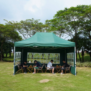 10 * 15ft งานแสดงสินค้าเต็นท์การพิมพ์โลโก้ที่กำหนดเองแบรนด์ gazebo canopy หกเหลี่ยมสำหรับธุรกิจด้วยผ้า