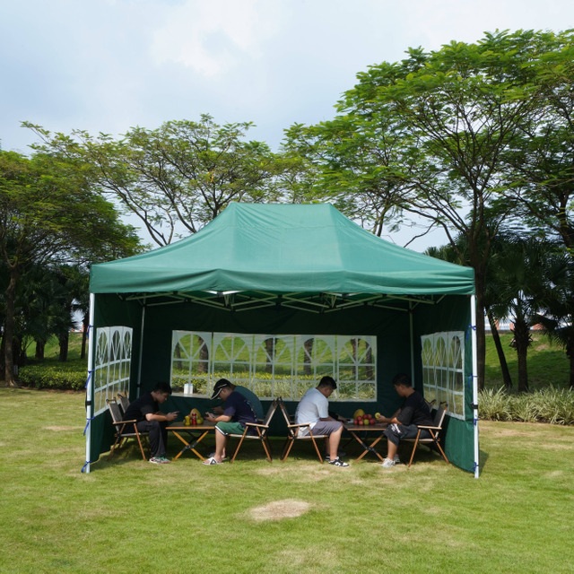 10 * 15ft งานแสดงสินค้าเต็นท์การพิมพ์โลโก้ที่กำหนดเองแบรนด์ gazebo canopy หกเหลี่ยมสำหรับธุรกิจด้วยผ้า