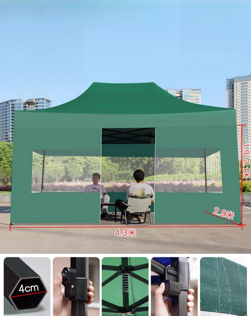 พรีเมี่ยมเท้า Heavy Duty Canopy Frame พับ Pop up Tent สำหรับงานการค้าอลูมิเนียมเต็นท์นิทรรศการกันน้ำ